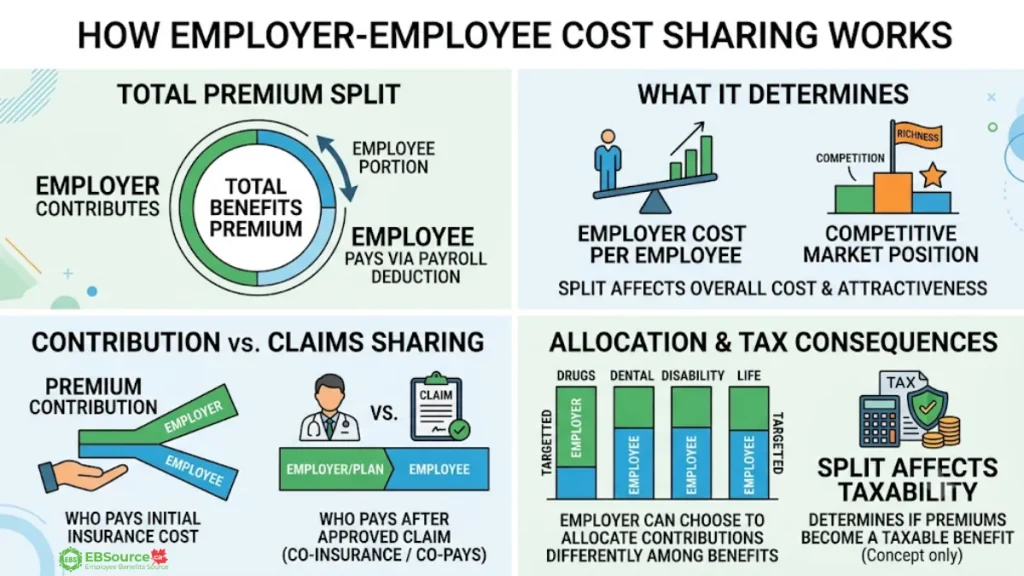 Employee Benefits Cost Per Employee in Canada: Planning Ranges, Coverage and Cost Sharing 2 Employer Contributions to the Employee Benefits Cost in Canada