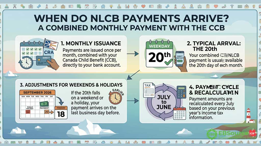 When do NLCB Payments Arrive