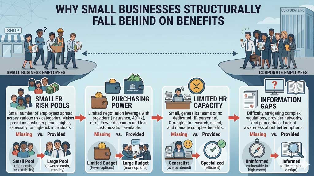 Why Small Businesses Structurally Fall Behind on Benefits