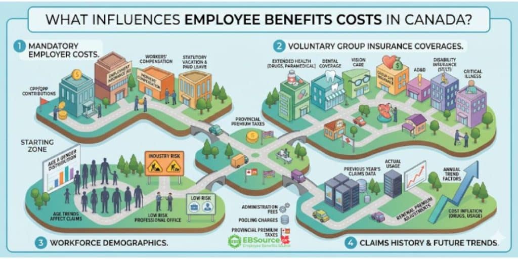 employee benefit budget factors