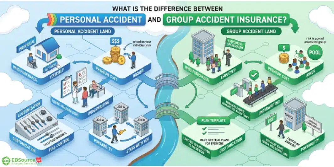 Group Accident Insurance in Canada: Coverage, Premiums, and Providers 3 Group vs personal accident insurance policy