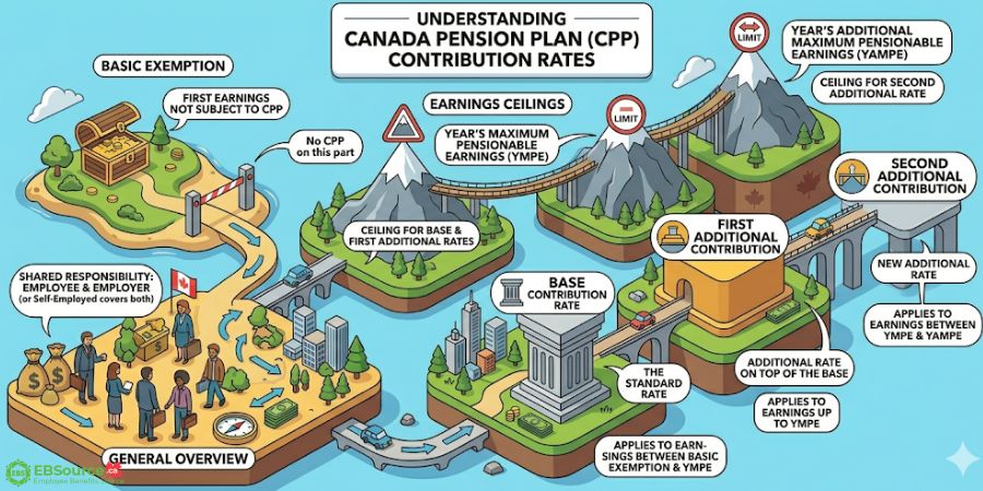 cpp contribution rates maximums and exemptions