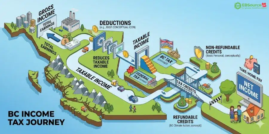 British Columbia Income Tax Calculator 2026: How to Use, What Each Component Means 2 income tax calculation guide in bc