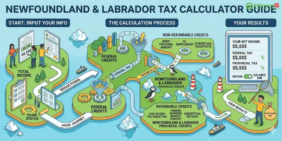Newfoundland and Labrador Income Tax Calculator 2026: How it Works & How to Reduce Taxable Income 2 income tax calculation guide in manitoba