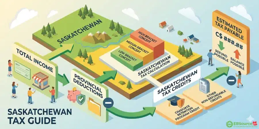 Saskatchewan Income Tax Calculator 2026: Input and Output Overview 2 income tax calculation guide in saskatchewan