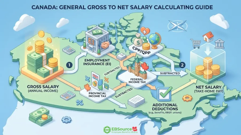 2 how to translate gross income to net income in canada
