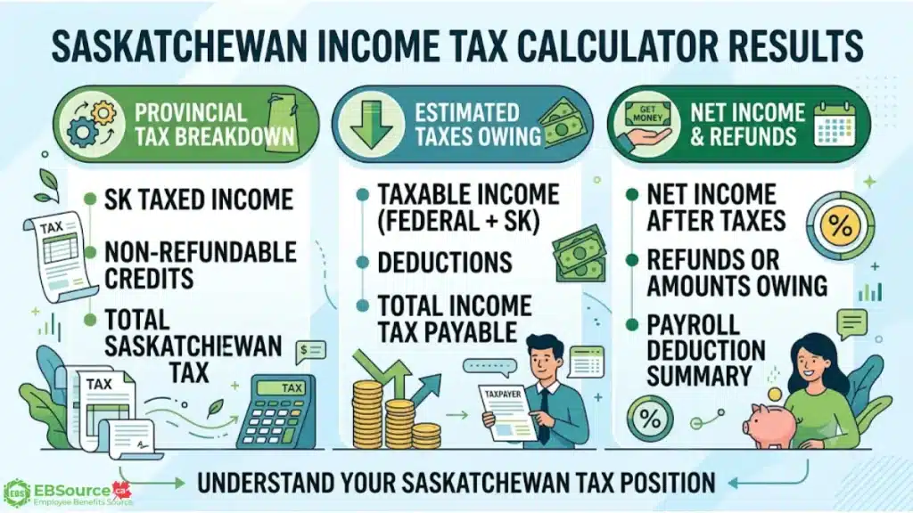 Saskatchewan Income Tax Calculator 2026: Who Needs It, Input Overview & Tax Credits 2 how much income tax do i pay in saskatchewan